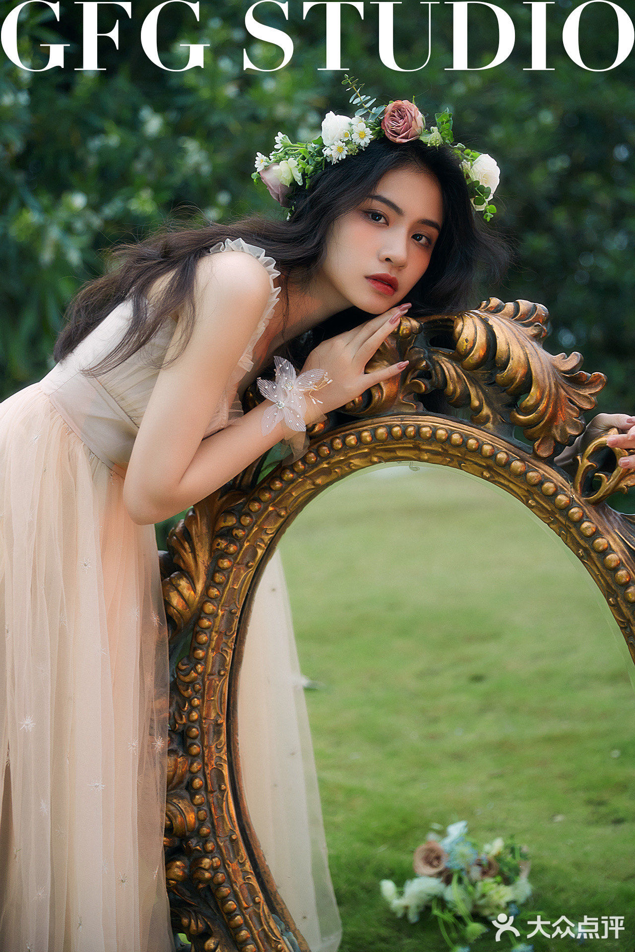 森系母女写真☘️超治愈/温柔的绿色系母女照