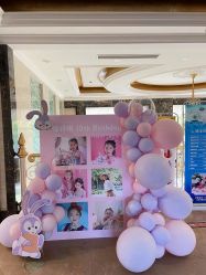 -团子宝宝宴派对百日宴生日布置策划·求婚策划·气球布置别墅民宿