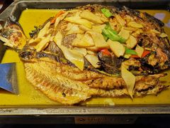 鸡汁杏鲍菇烤清江鱼-江边城外烤全鱼(方庄时代购物中心店)