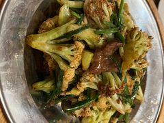 干锅有机菜花-飞天大厦清真餐厅