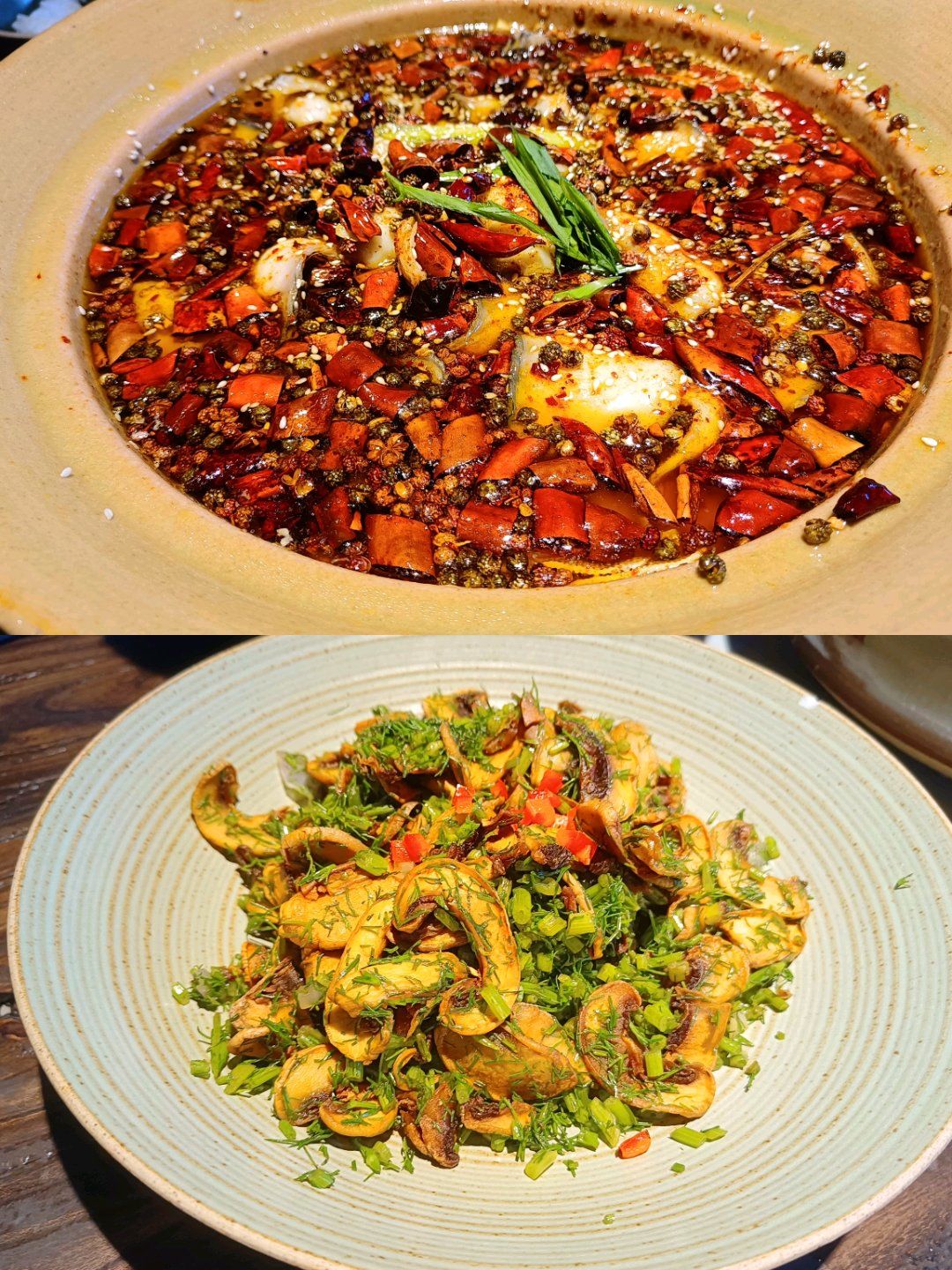 这家的油泼辣子鱼实在忒!