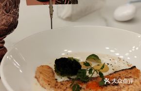 Pan-Seared Crispy Salmon with Handmade Potato Balls