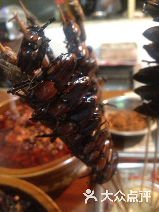 寇一绝牛肉面油炸大蟑螂图片-郑州新疆菜