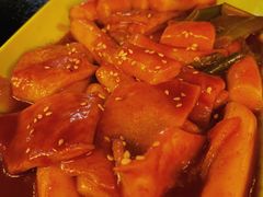 奶酪海鲜炒米条-包装马车·韩国料理·포장마차