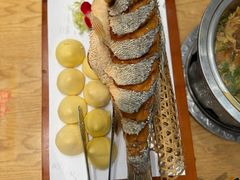 虾油海鲈鱼-山东宾馆·齐鲁苑餐厅