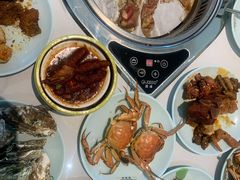 -绿岛港轩海鲜烤肉涮锅自助餐厅