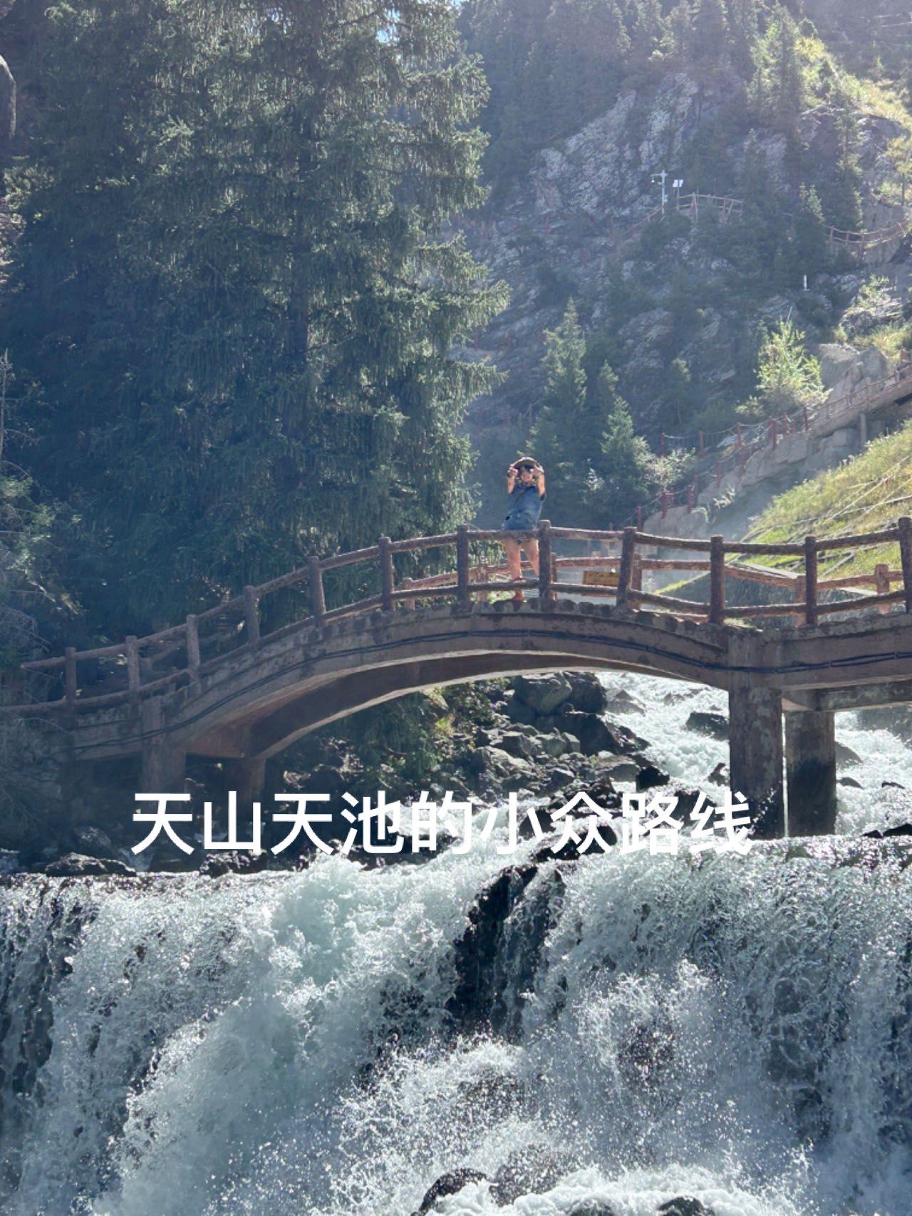 新疆天山天池导游坑游客 新疆天山天池导游坑游客