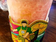 粉桃甘露冰冰茶-LELECHA乐乐茶(上海五角场万达广场店)