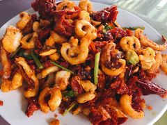 辣炒鱿鱼-叶存利海鲜大馅饺子(东戴河止锚湾店)