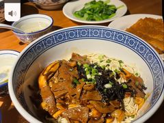 蛤蜊猪肝拌面+虎皮蛋-沪西老弄堂面馆(定西路店)