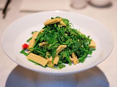 橄榄油鲜腐竹拌丝瓜尖-北平楼·烤鸭·北京菜(牡丹园店)