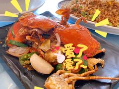 姜葱炒蟹-喜碧海鲜(上排店)