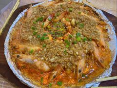 铁板基围虾-老街烧烤大排档·地道湖北菜·龙虾馆(汉口火车站店)
