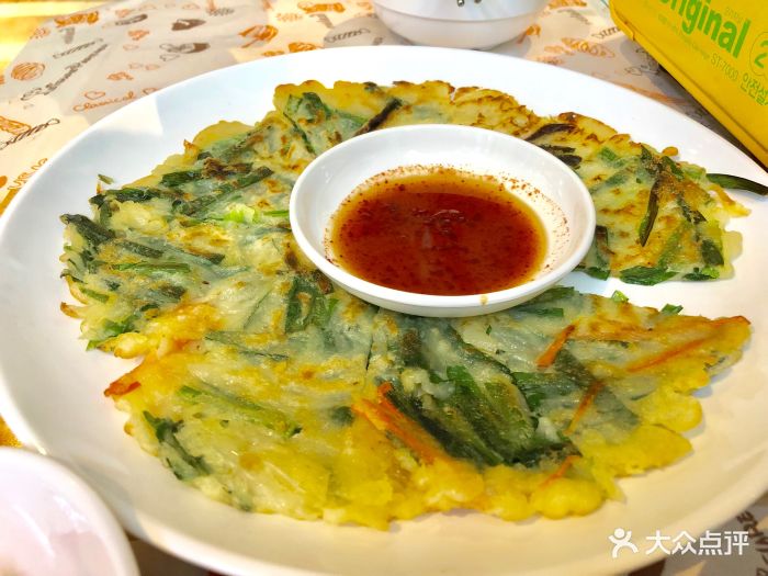 韩式飘香韭菜饼