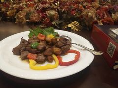 彩椒牛肉粒-万宝海鲜舫(劳动公园店)