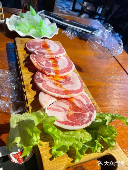 超级神炭烤肉夜食(芥园西道店)精选猪五花图片