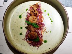 香煎挪威大扇贝沙拉-东米西面(台北院子店)