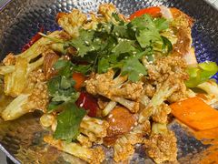 干锅有机花菜（经典开胃下饭菜）-姑苏家宴·苏帮菜·松鼠桂鱼(苏州总店)