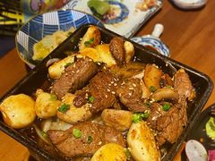 香煎牛排搭口蘑-村上一屋(健翔桥店)