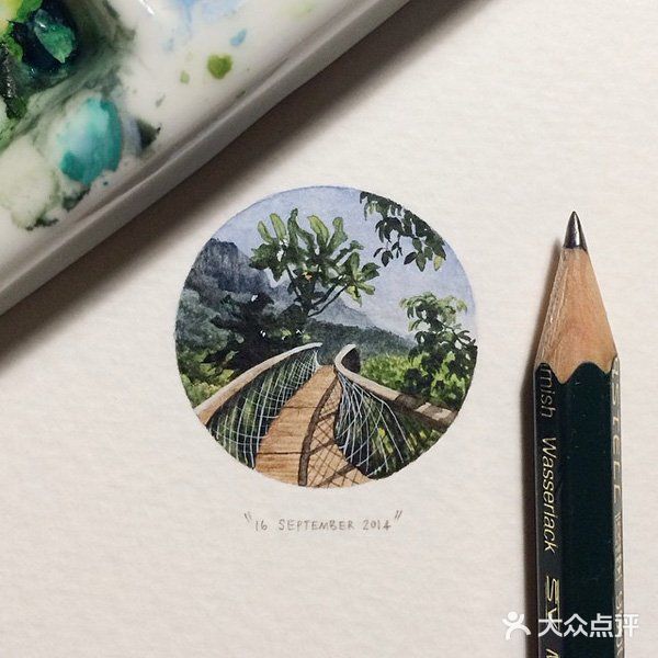 她每天画一张，画了一年！365张极致微型插画