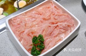 Half portion of duck intestine