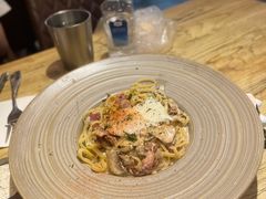 忌廉汁培根意大利扁面配水波蛋-Cyclus Craft Kitchen薩克思手工厨房