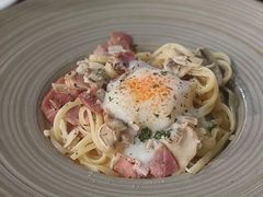 忌廉汁培根意大利扁面配水波蛋-Cyclus Craft Kitchen薩克思手工厨房