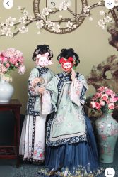 -后宫·古装汉服京剧儿童亲子全家福摄影