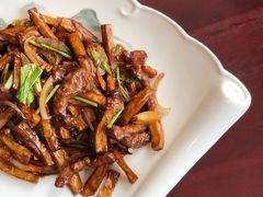杏鲍菇煸鹿柳-鹿鸣春饭店(总店)