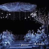 金光闪闪的星河婚礼,不一样的星系风格