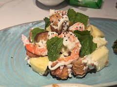 菠萝油条虾-志明眷村·台式融合菜·宵夜