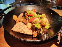 一个锅巴和时蔬-薇酌饮·陕西菜(南门外店)
