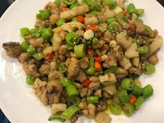双椒仔鸡-观城阁家常菜·烤鱼·锦州烧烤(崇文门店)