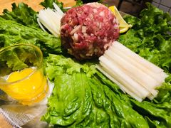 生拌牛肉-姜虎东白丁烤肉(虹桥天地店)