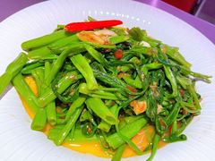 越南虾头膏炒通菜-新越盏·东南亚料理(捷登都会店)