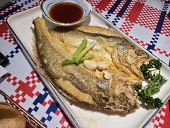 香煎大黄鱼-蚝魁·海鲜大排档·啫啫·生蚝(体育西店)