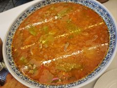黄贡椒宣辣三角峰配脆爽大油条-听香·678茶铺(猛追湾店)
