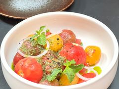 番茄色拉配乳清芝士-Ocean's Table 欧舍