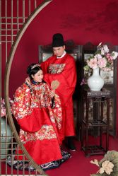 -后宫·古装汉服京剧儿童亲子全家福摄影