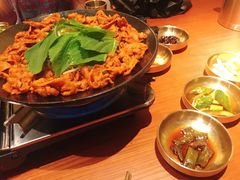 铁板章鱼五花肉-春熙台韩国料理·章鱼肥牛(西丽店)