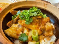 啫啫姜葱鱼头煲-尚一汤·粤菜海鲜(环球港店)