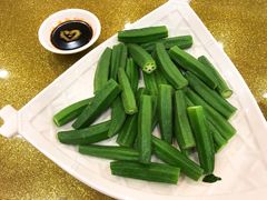 白灼秋葵-亮庆餐厅·粤菜·早茶(篁庄店)