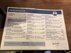 菜单-Fergburger(皇后镇店)