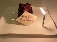 餐厅准备的生日蛋糕-Jean Georges