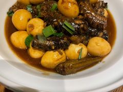 蒜子烧黄鳝鹌鹑蛋-老灶味道·本帮菜(昌平路店)