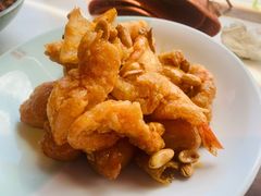 梨球果仁虾-小吊梨汤·北京菜·烤鸭(双井乐成中心店)