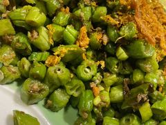 榄菜肉末四季豆-一盏明灯全素斋(殊像寺店)