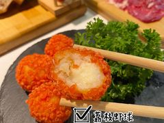荔枝虾球-牛人日志·鲜牛肉骨汤火锅(万科里瑧店)
