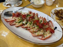 蒜蓉开边蒸九节虾-鹏城人家海鲜酒家·23年老字号(较场尾店)