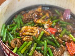铁板腰花鱿鱼-谢记上海大排档(长寿路店)